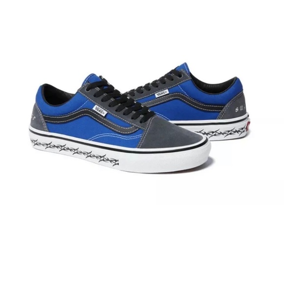 Supreme X Vans Old Skool Royal Blue FW21 Size US 10.5 DS In Hand Ready To Ship - Picture 2 of 6
